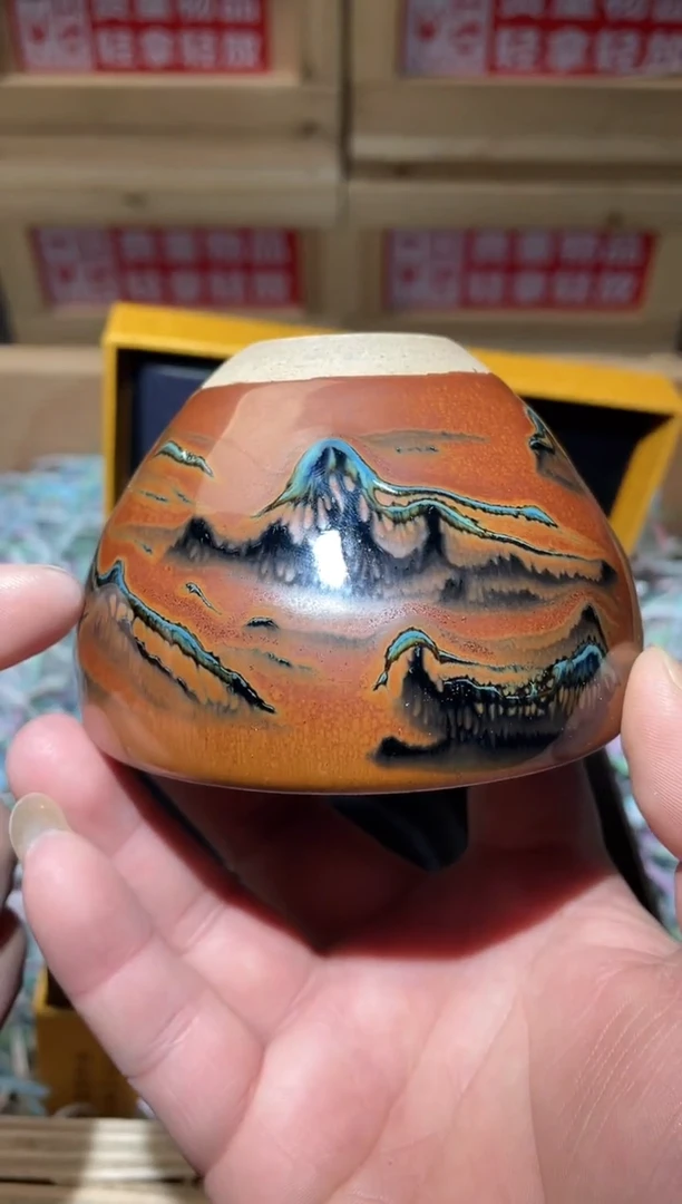 茶盏带礼盒高端茶器主人杯