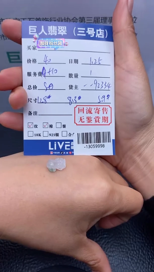 【闪购商品】翡翠颈饰未镶嵌-13059998