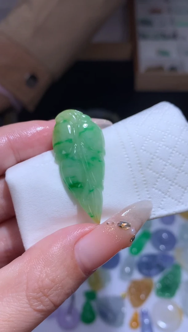 未镶嵌定制翡翠叶子