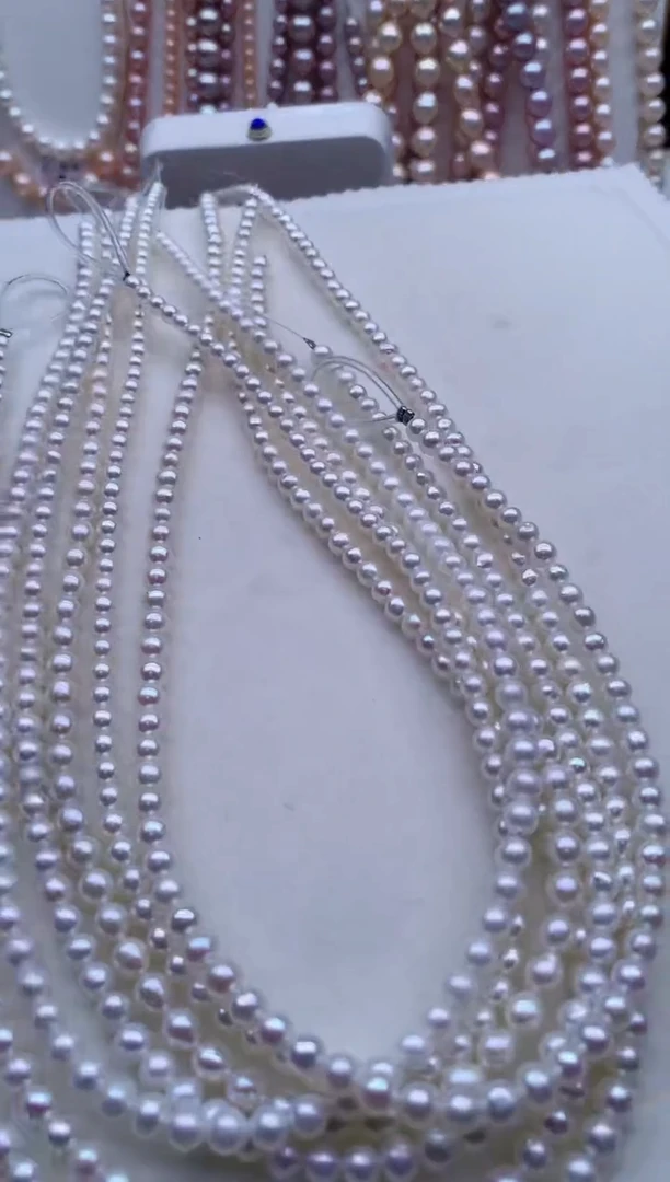 未镶嵌淡水珍珠裸珠无扣头多样性发其一，非无暇