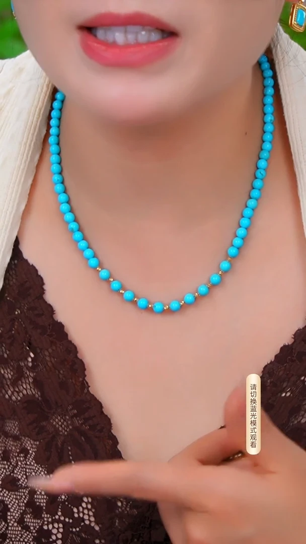 未镶嵌绿松石项链多样性发一