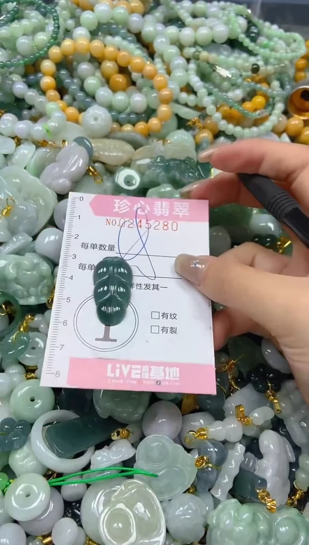 翡翠未镶嵌颈饰闪购0245280多样性发其一