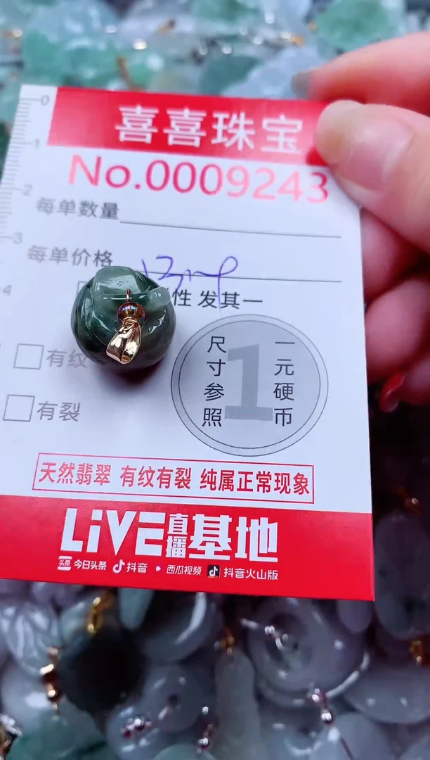 吊坠(不含链)未镶嵌翡翠9243