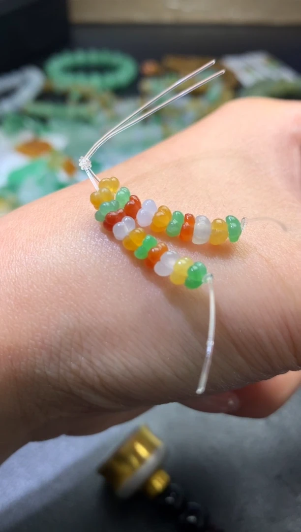 未镶嵌定制翡翠毛货 卡4  20颗