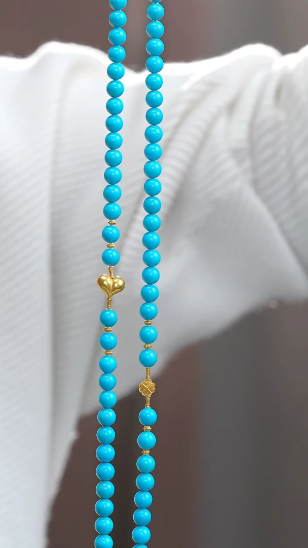 未镶嵌绿松石项链1