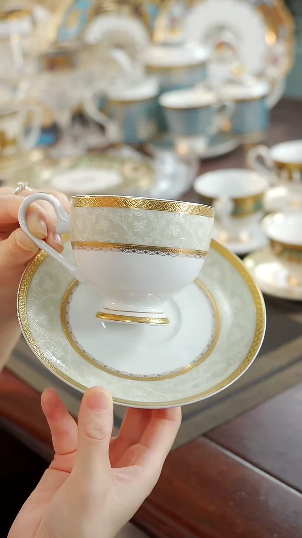 瓷片咖啡杯碟1套