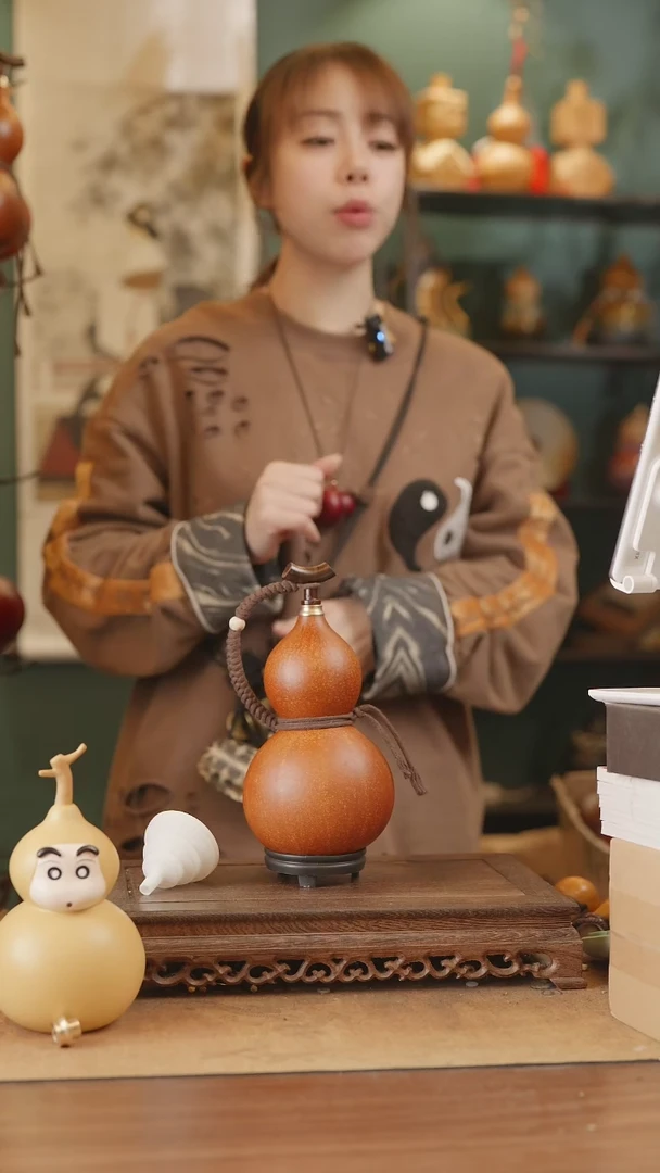 【闪购商品】121号精品天然大漆工艺防渗内胆酒葫芦~