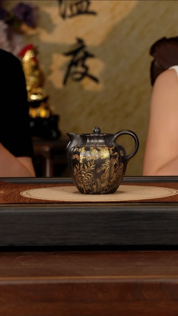 茶壶紫砂宜兴紫砂BYM 红木烧 僧帽 240cc