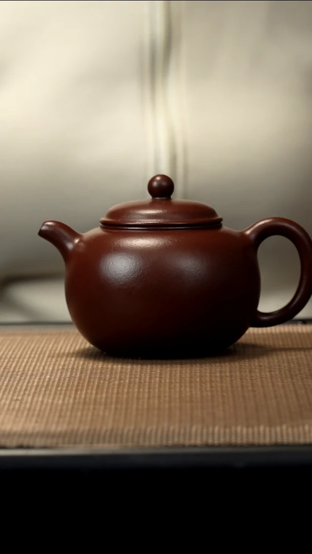 紫砂茶盏/*紫执泥全手匏尊190CC