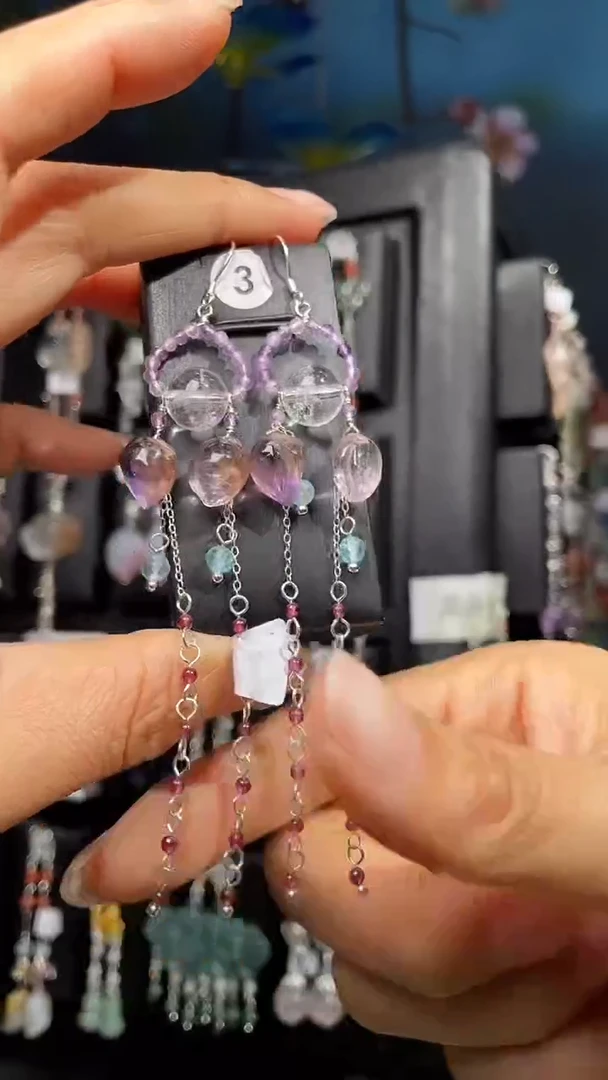 未镶嵌耳饰玛瑙/玉髓米*兔米兔兔