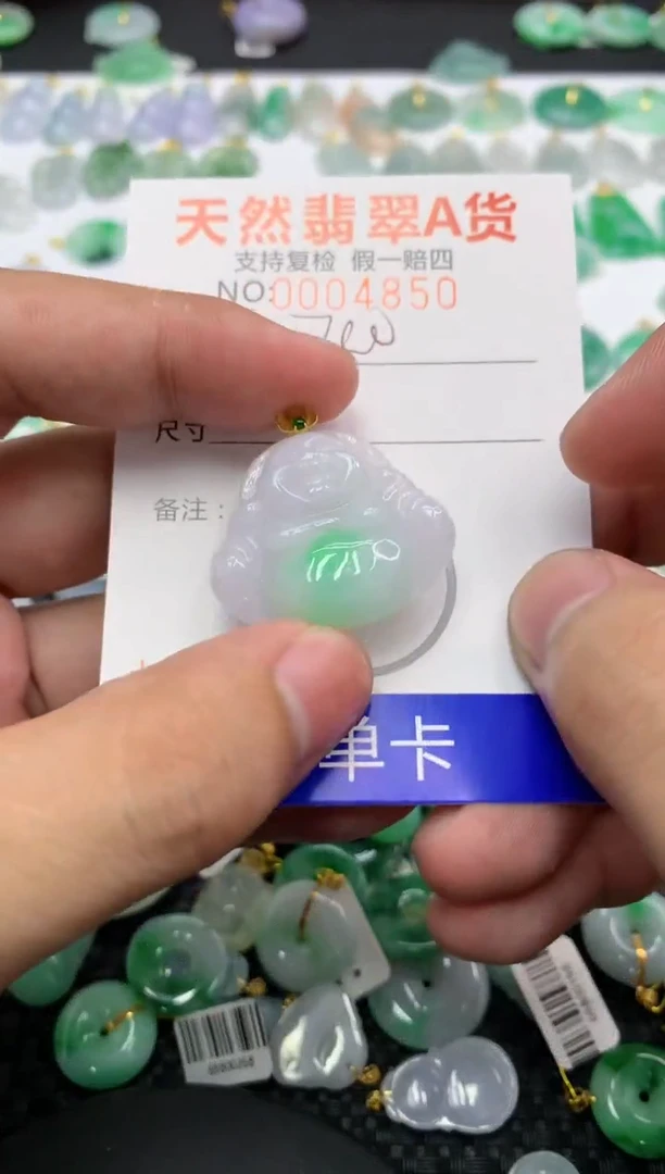 翡翠18K金镶嵌颈饰1111111111111