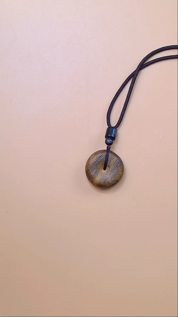 吊坠沉香芽庄白棋楠平安扣3072