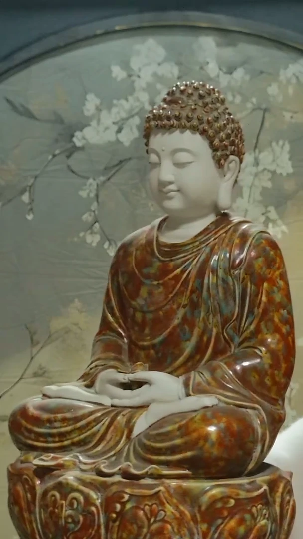 佛像锦****)德化瓷佛祖造像