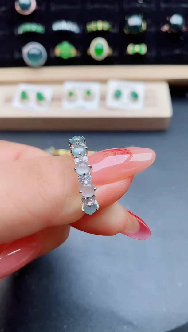 【闪购商品】翡翠戒指银S925镶嵌5080550