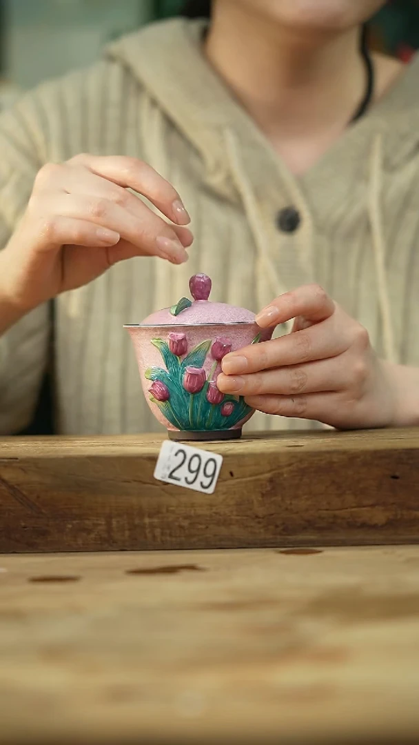 设计师手作款 手绘郁金香系列