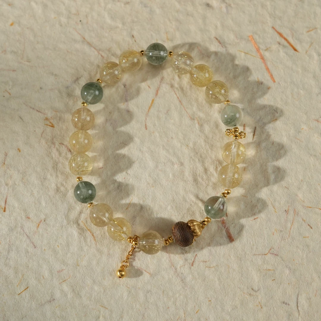 财源广进期许 水晶手串-18k金-SLQ213-JX|BSJ3