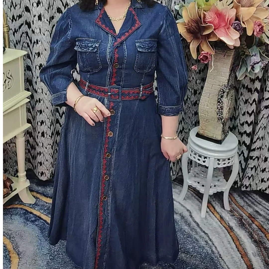 2024年最新款牛仔连衣裙