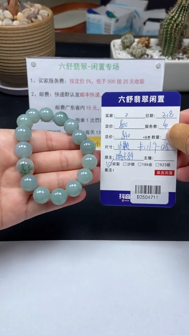 【闪购商品】未镶嵌翡翠手串D2504711