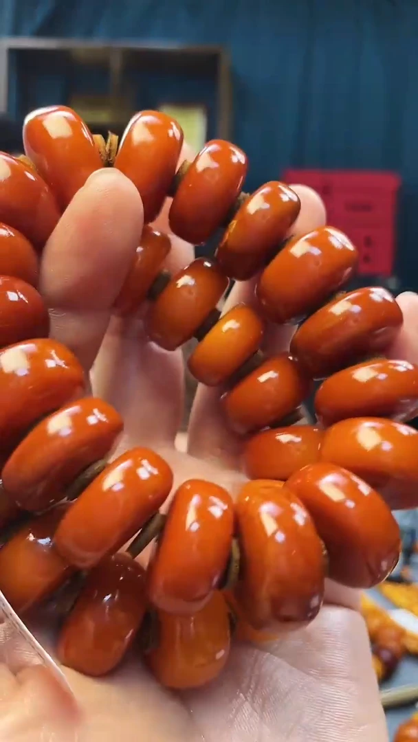 手串琥珀未镶嵌蜜蜡老型手串（多样性发其一）