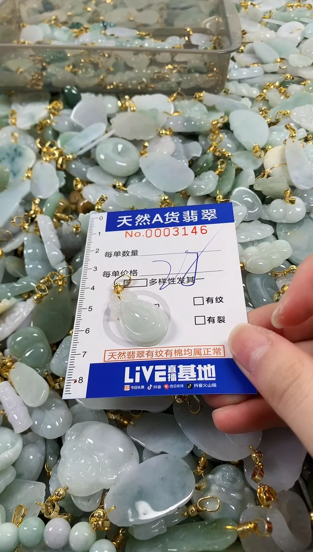 颈饰未镶嵌翡翠天然a货翡翠