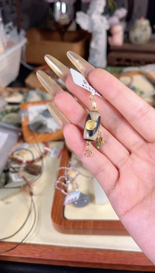 银S925镶嵌吊坠(不含链)玛瑙/玉髓多样性发其一孤品默认微瑕