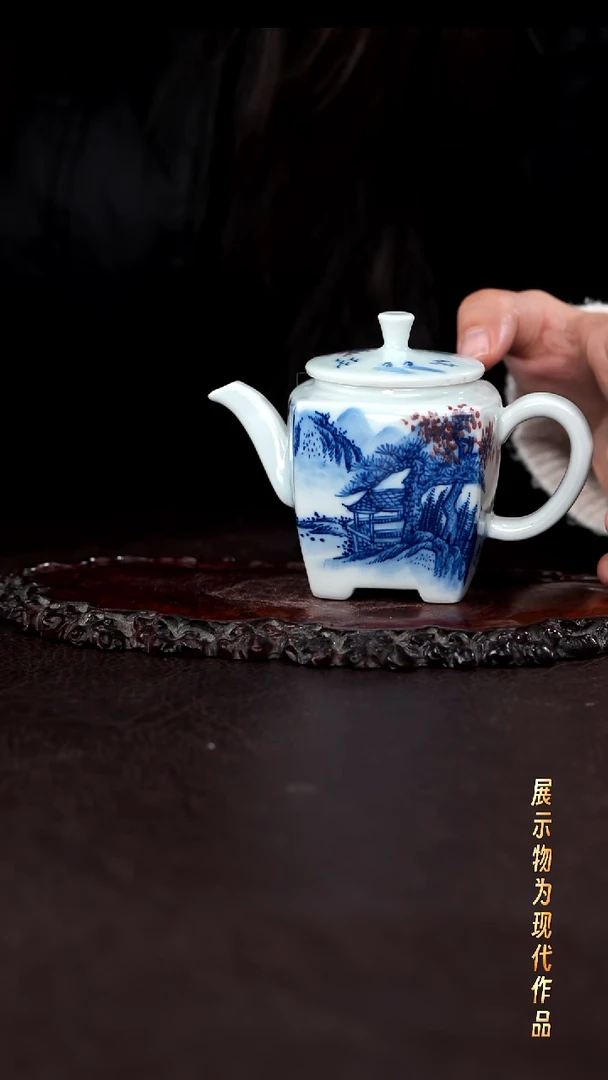 杯子陶景德镇全手工手绘瓷器！