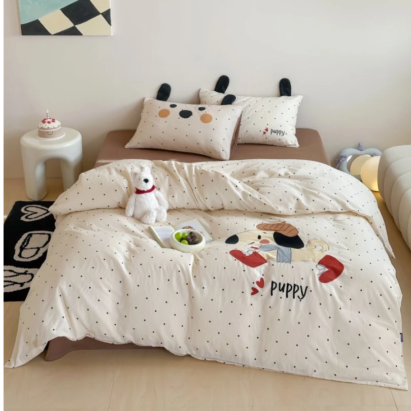 【AM】严选母婴级 A 类百分百棉双面纱布亲肤透气四季通用床上套件