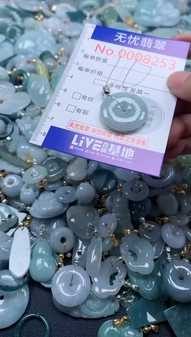 翡翠未镶嵌吊坠(不含链)8253