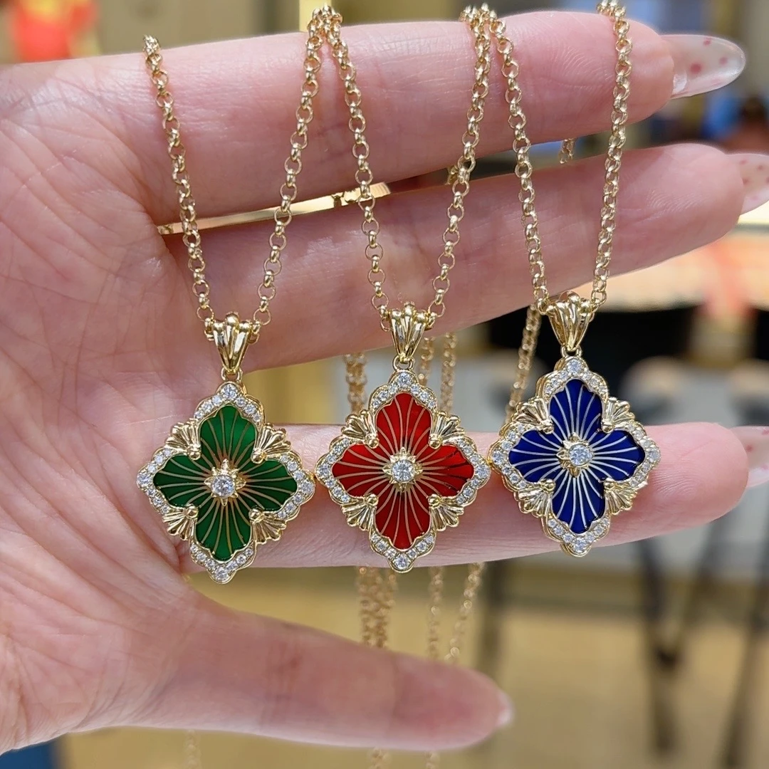 钻石项链 18K金歌剧院项链 多样性发货（一单一个）