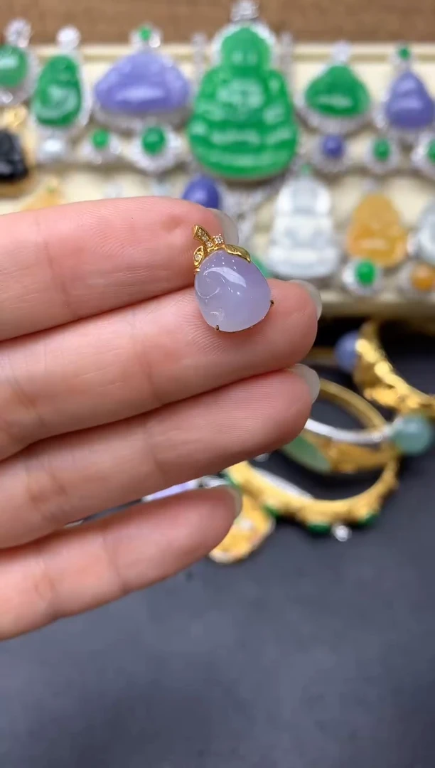 【闪购商品】翡翠颈饰18K金镶嵌94-中国好珍宝