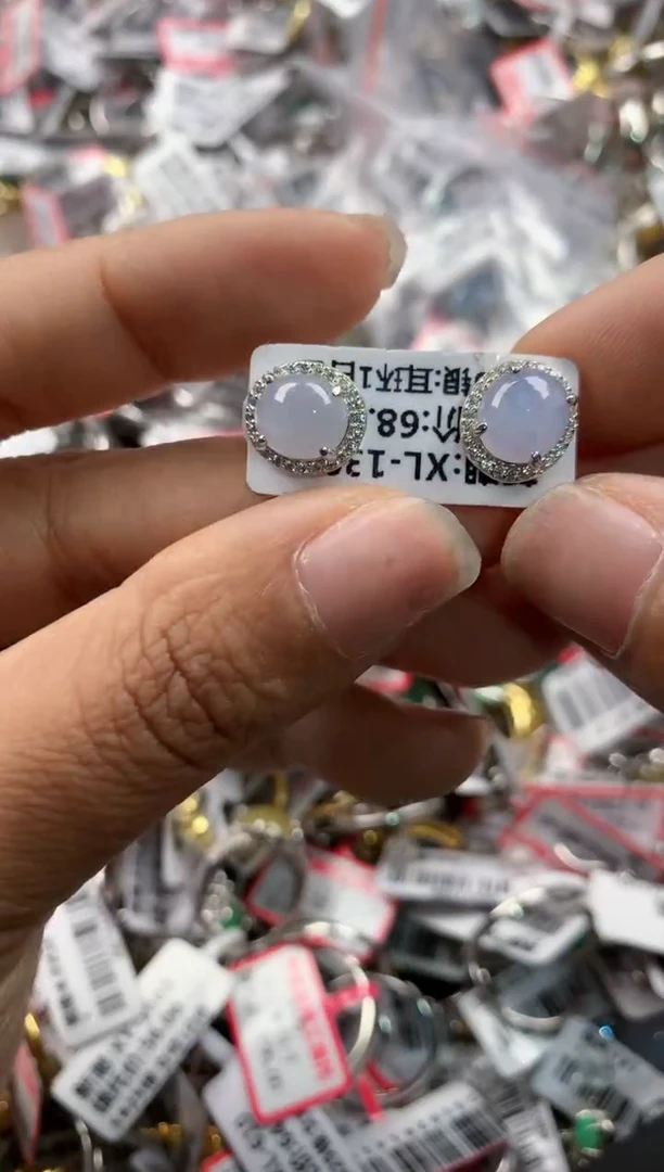 银S925镶嵌戒指翡翠11     5