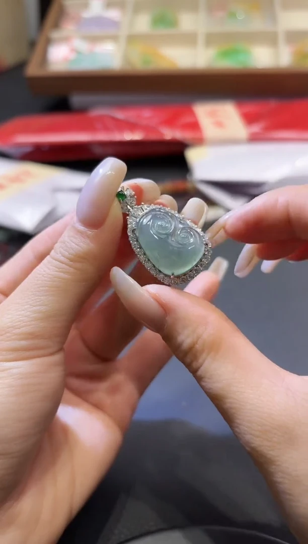 颈饰未镶嵌翡翠小*0100351