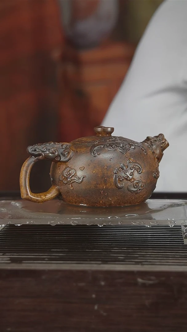 茶壶紫砂原矿紫砂壶400CC88号