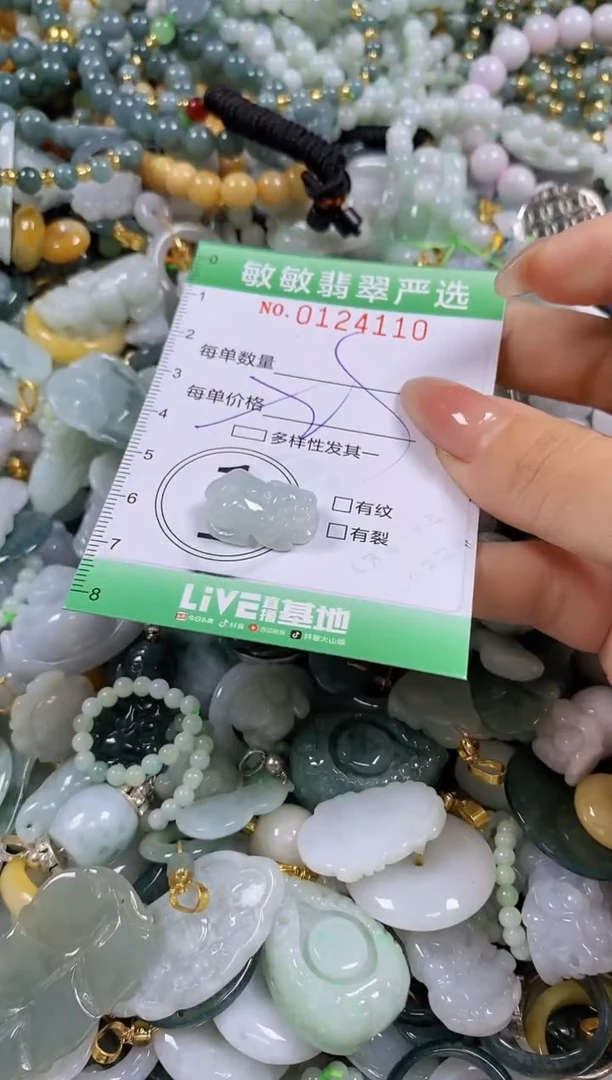 【闪购商品】翡翠颈饰未镶嵌闪购0124110多样性发其一