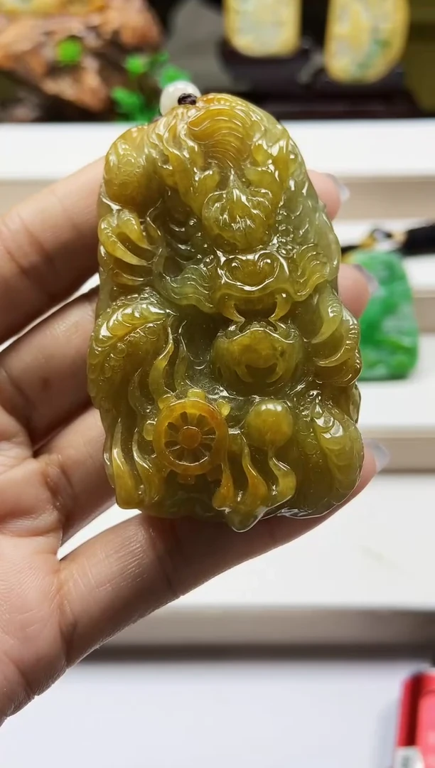 颈饰未镶嵌翡翠翡翠A货