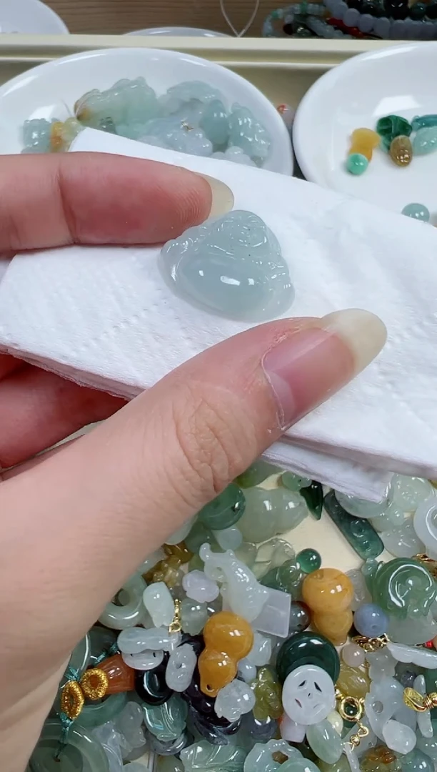 翡翠裸石378号链接，A货翡翠