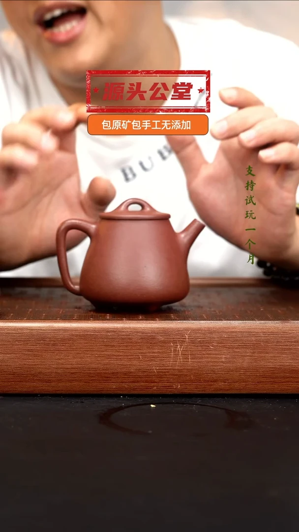 茶壶紫砂WQC底槽清高石瓢