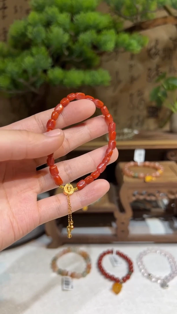 未镶嵌手链南红玛瑙手饰@@