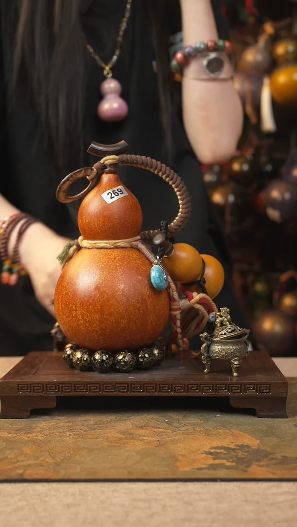 269大漆葫芦一物一拍记葫堂出品不带手串