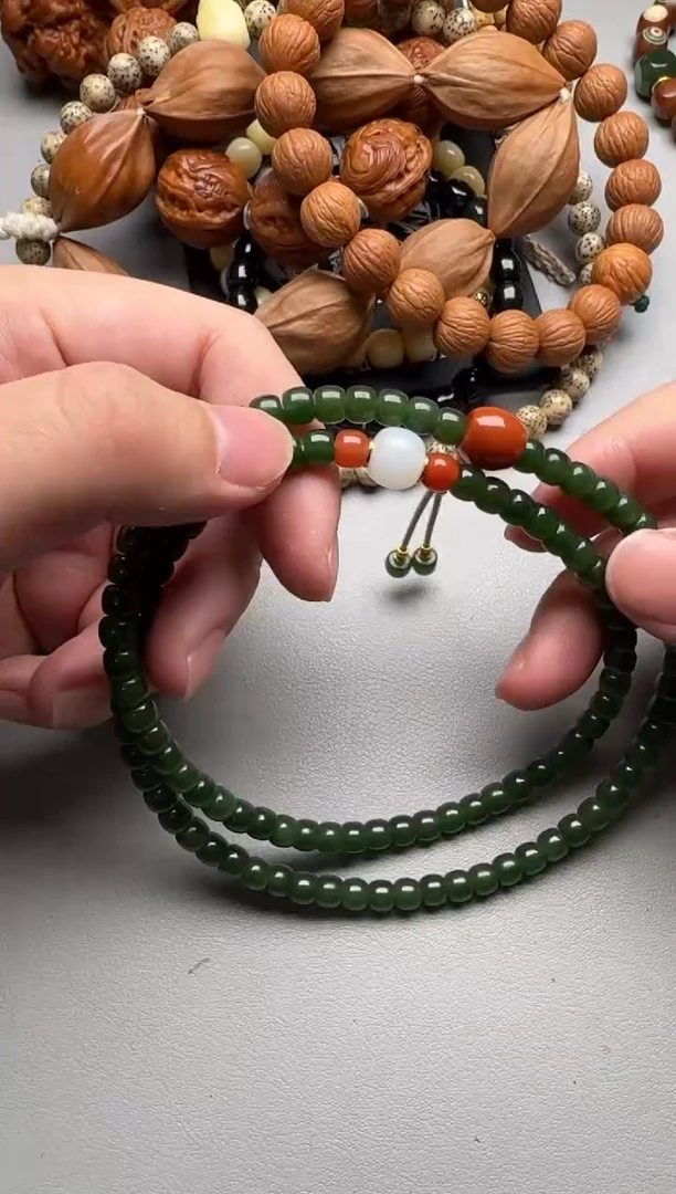 【闪购商品】和田玉（糖玉）手串未镶嵌和田玉碧玉手串