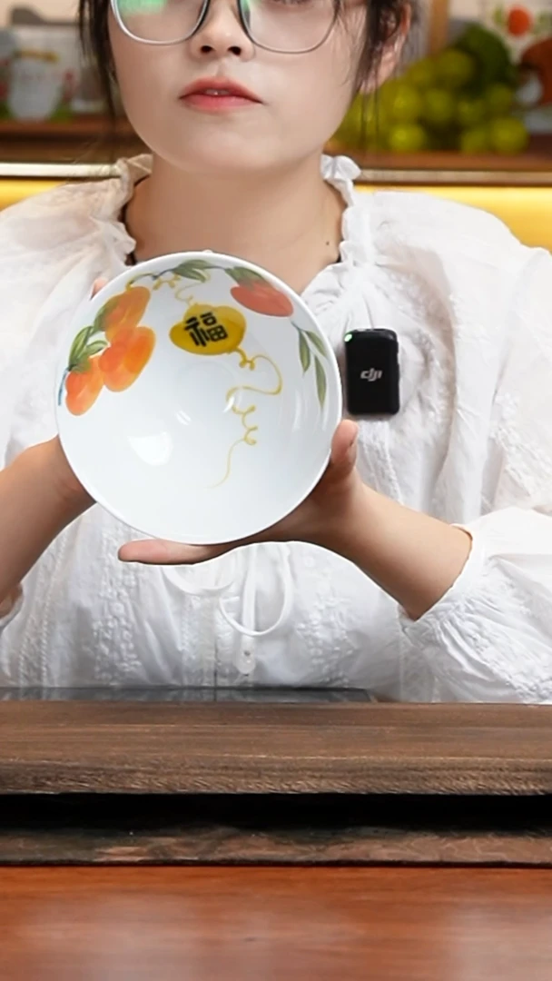 景德镇手绘釉中彩（食品级）小斗笠碗