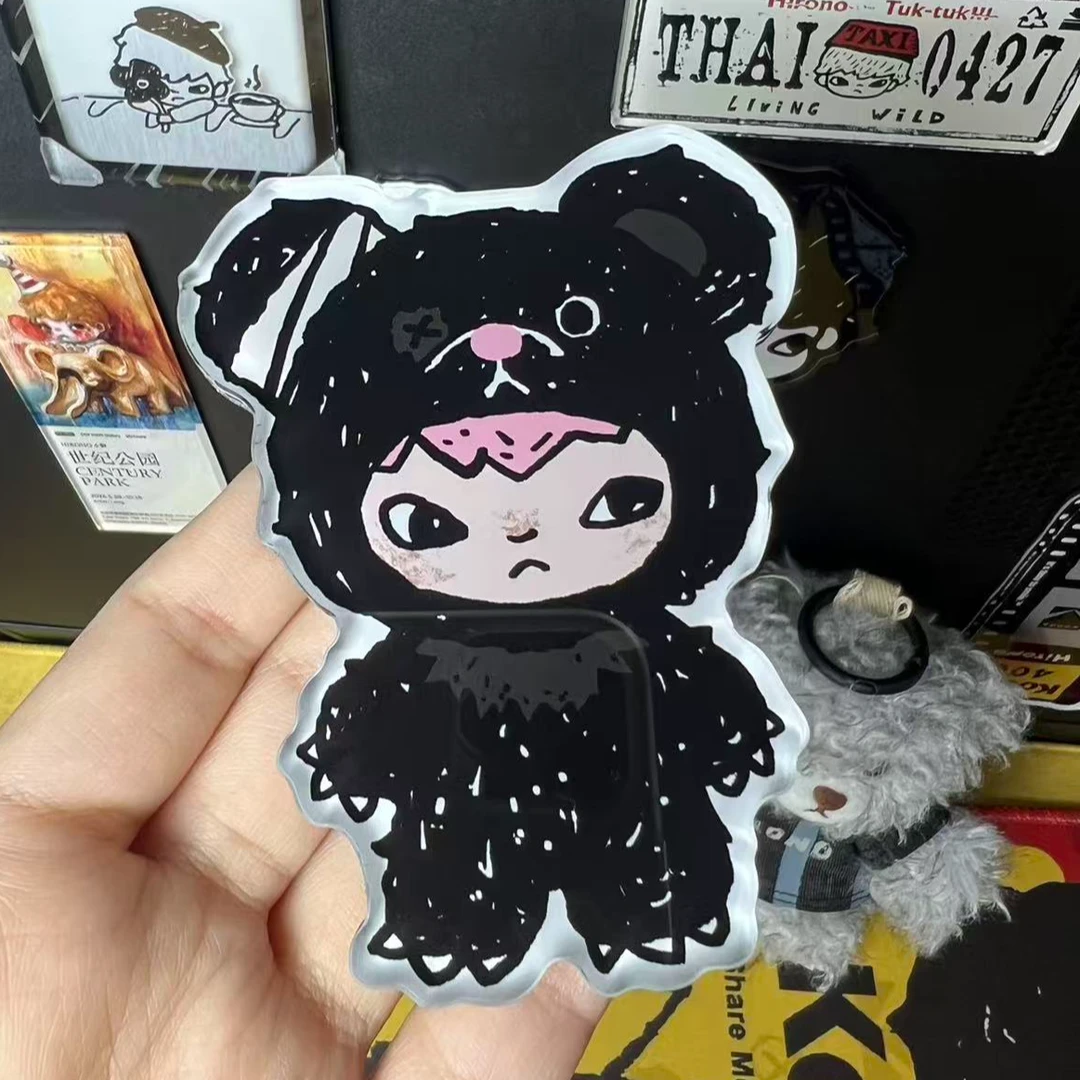 【粉丝自制】DIY亚克力冰箱贴小野黑粉熊