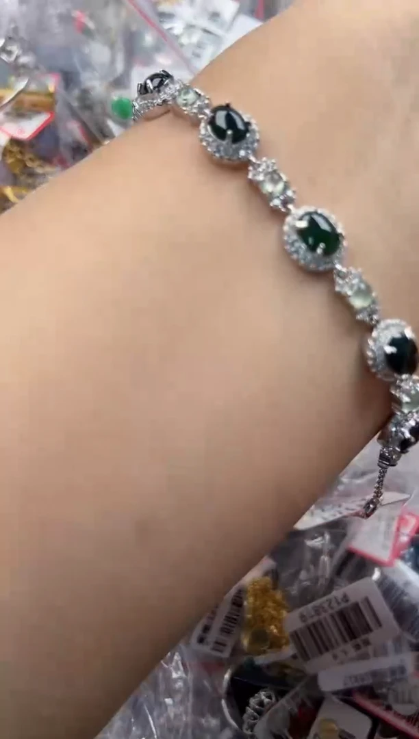 银S925镶嵌戒指翡翠100000   3