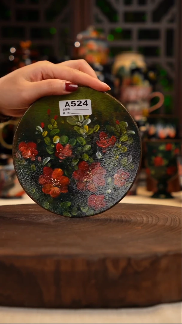 油画     手绘釉下彩524