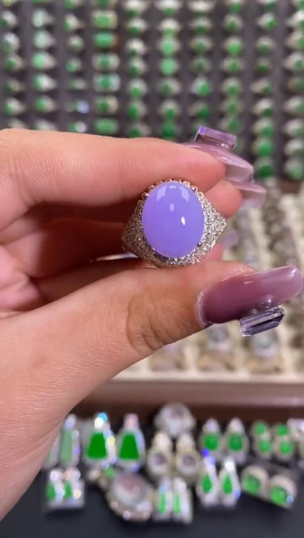 未镶嵌戒指翡翠天然缅甸A货翡翠未镶嵌 粉丝福利