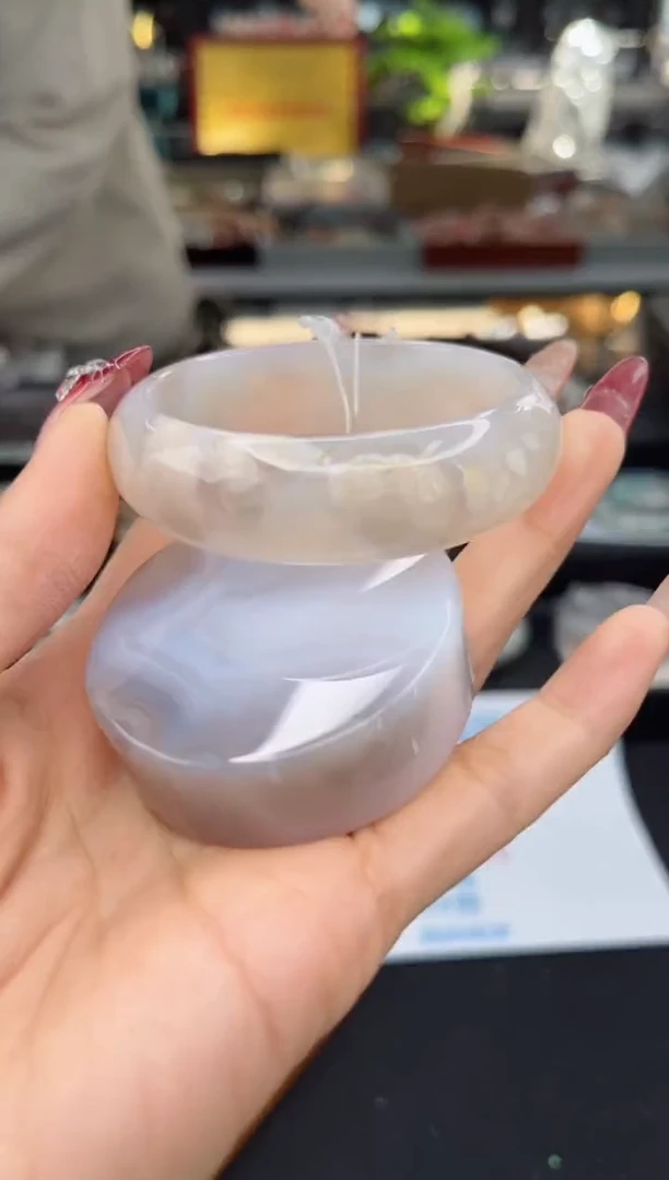 【闪购商品】石英质玉手镯未镶嵌52圈口（不退不换）1411009