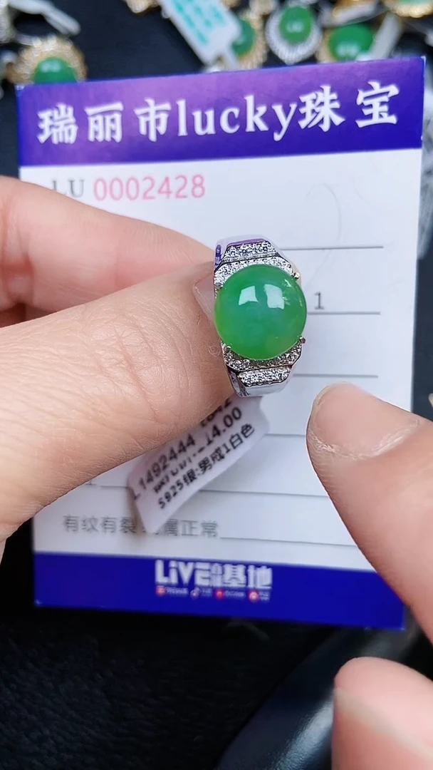 颈饰银S925镶嵌翡翠248