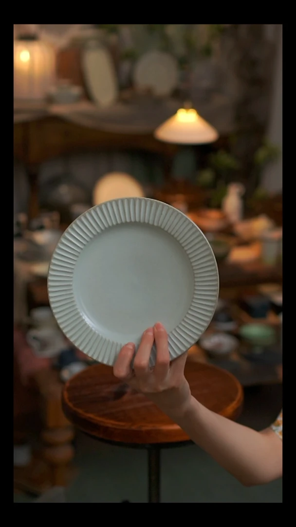 陶土听溪陶瓷工作室  盘1 个