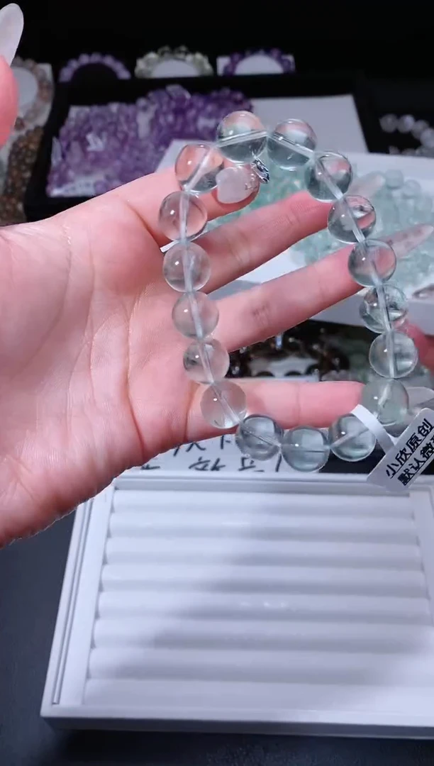 【闪购商品】萤石手链未镶嵌224.3薄荷曼波萤石手串 多样性发其一