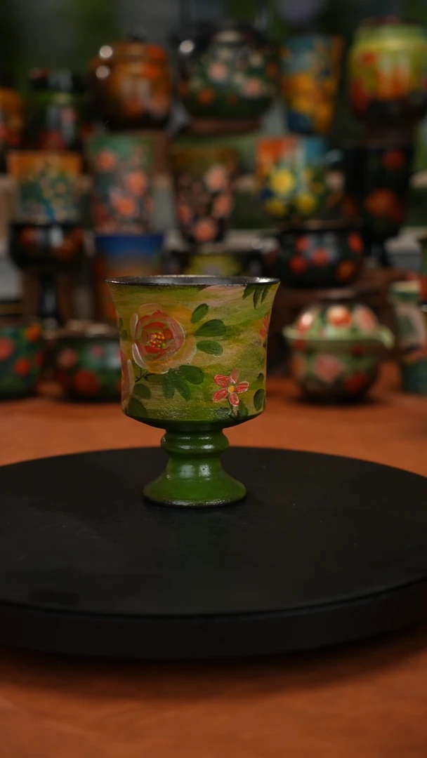 紫砂油画釉下彩手绘